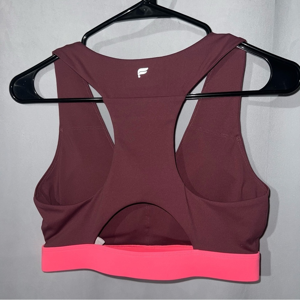 Fabletics On-The-Go Midi Medium Impact Mauve Spor… - image 3